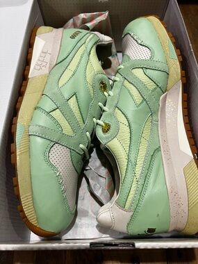 Diadora N9000 x Feature Pistachio Ice Cream Sneakers Sz 10 Made in Italy BNWT